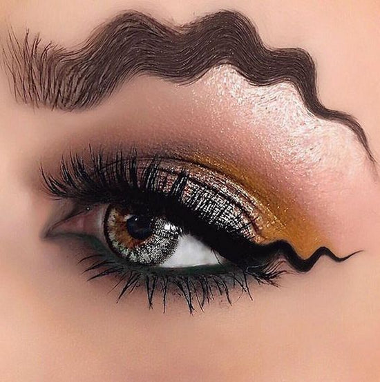 Wavy brow trend 2017